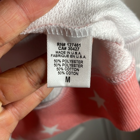 Wildfox NWT Salmon & Blue Ombre Star Spangled SOMMERS Sweatshirt MEDIUM - Picture 6 of 6